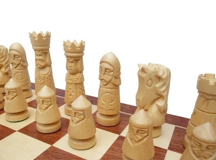 Šachmatai Castle Big 600x300x70mm, karalius 120mm