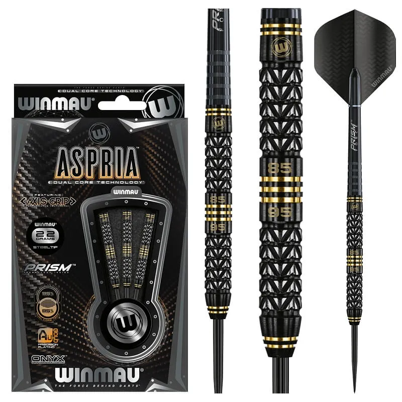 Smiginio strėlytės Winmau Aspria 95/85% Dual Core, Steel Tip, 22g