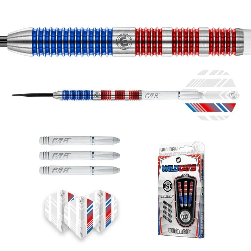 1467_wildcat_21g_steeltip_image_205_1 Smiginio strėlytės Winmau Wildcats 90% Steel Tip 22 g
