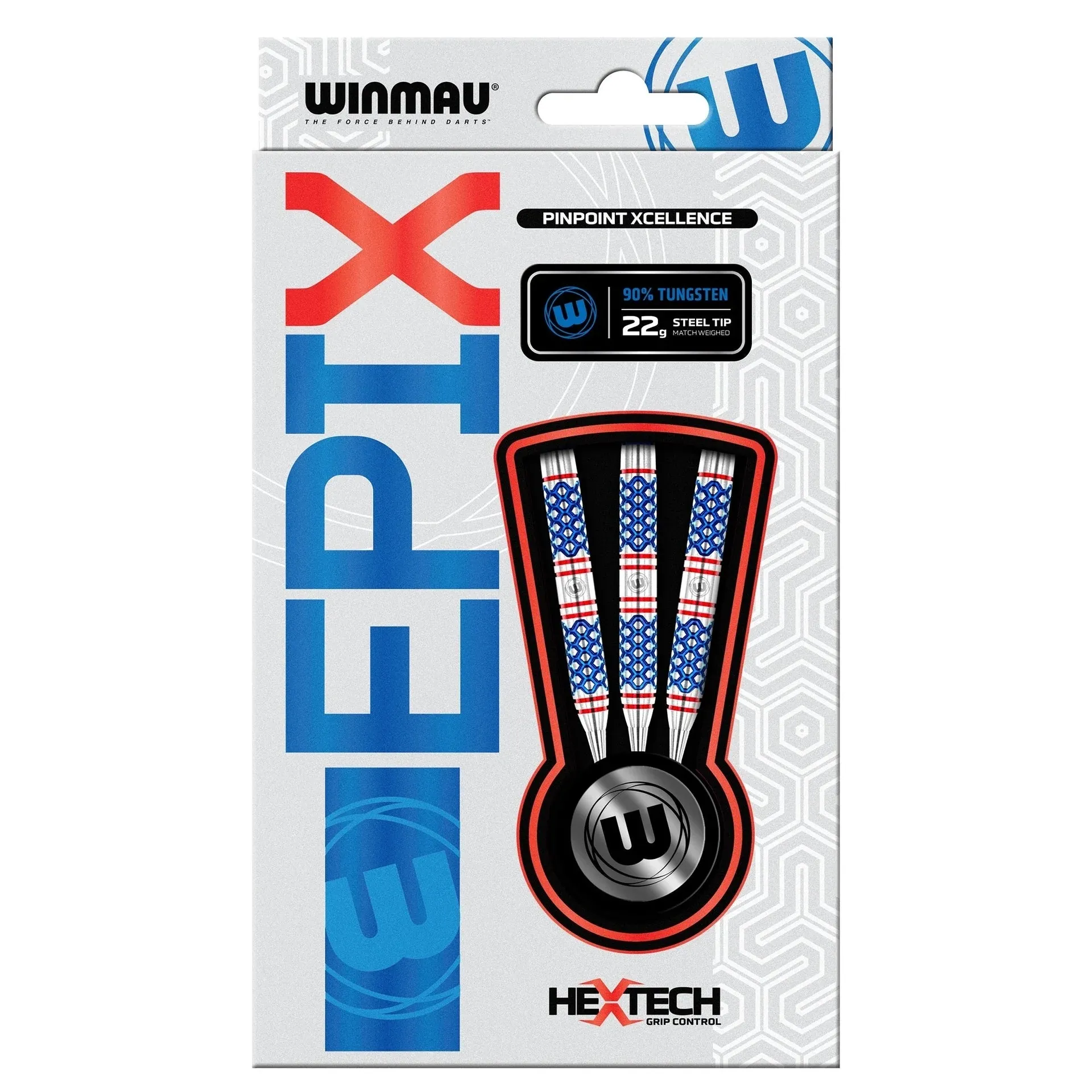 1519epix22gimage4 Smiginio strėlytės Winmau Epix 90% Steel Tip 22g