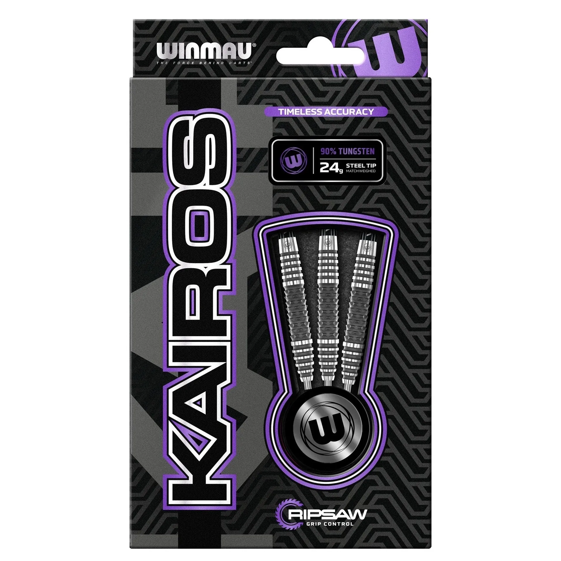 Smiginio strėlytės Winmau Kairos 02 90% Steel Tip 24 g