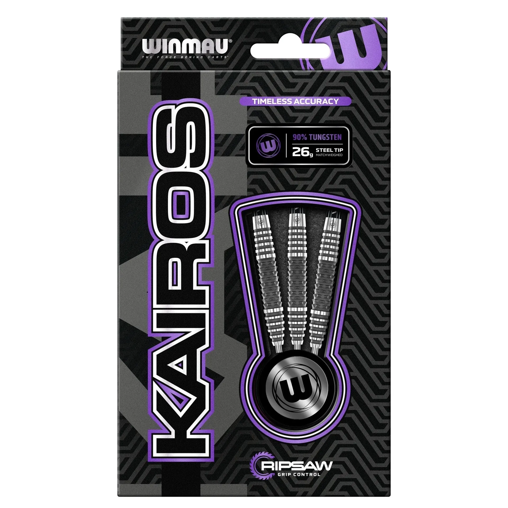 Smiginio strėlytės Winmau Kairos 02 90% Steel Tip 24 g