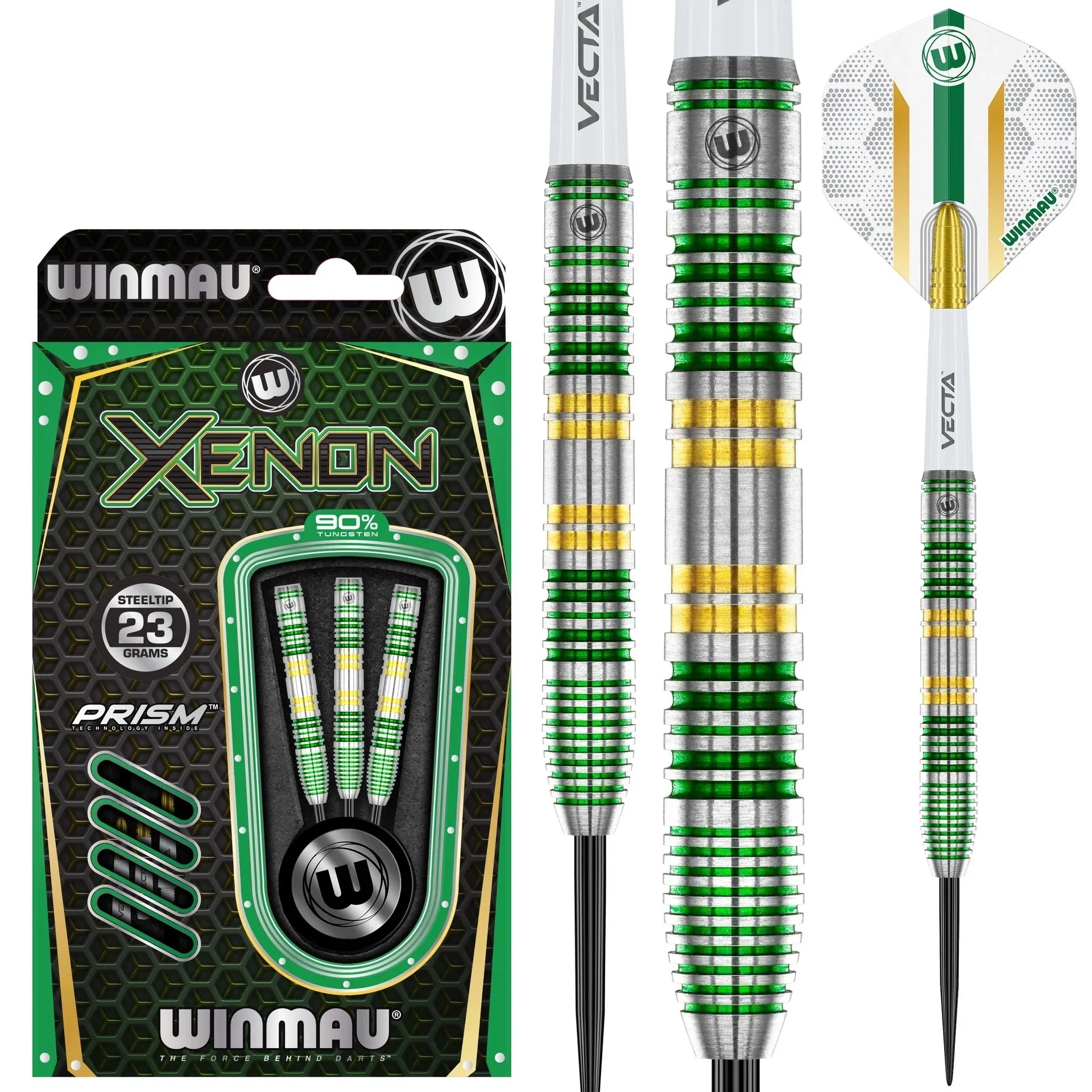 Smiginio strėlytės Winmau Xenon 90% Steel Tip 23 g