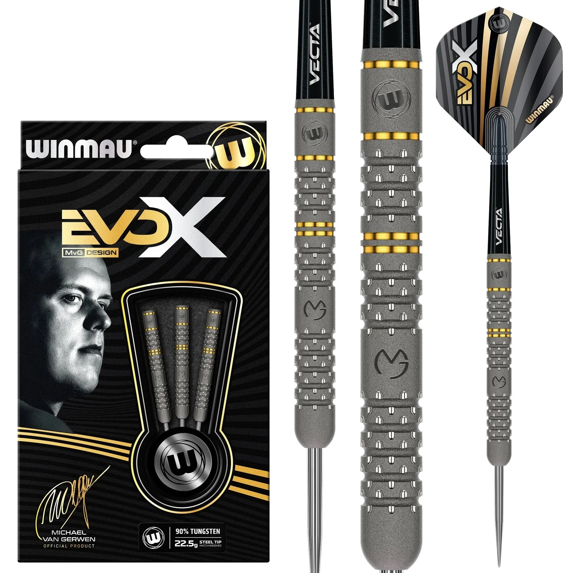 Smiginio strėlytės Winmau MVG Evo X 90% Soft Tip, 22.5g
