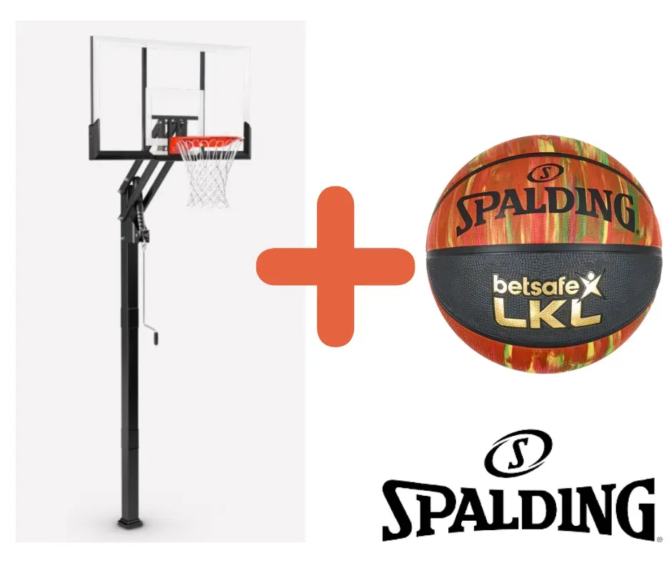 KREPŠINIO STOVAS SPALDING GOLD IN-GROUND™ DYDIS 54”