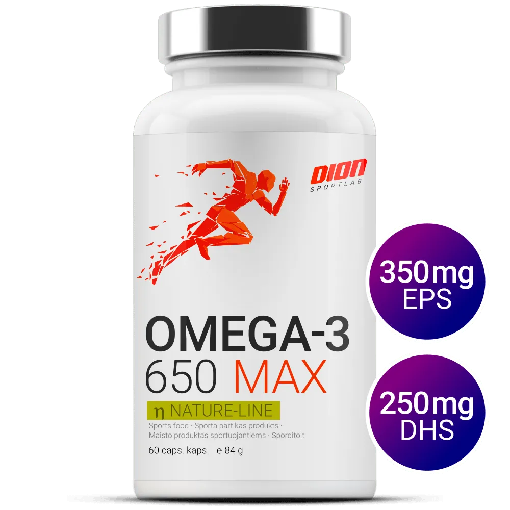 185894ea5d2dabee8533b2b5830596b4 OMEGA-3 650 MAX 120 kapsulės
