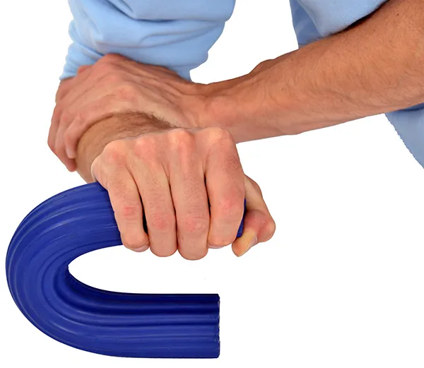 Riešo ir rankų treniruoklis Moves Flex Bar 31x4,5cm-Blue (Extra Heavy)