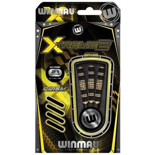 306523_winmau_xtrem_blis_1_2 Smiginio strėlytės Winmau Xtreme2 Brass blister-24g