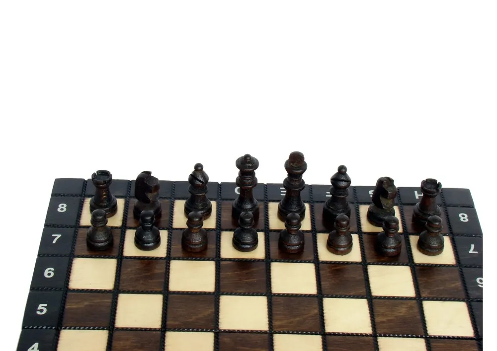 3_3_3 Magnetiniai šachmatai Magnetic School 260x130x40mm, karalius 50mm