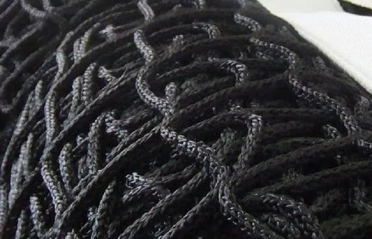 Lauko teniso tinklas PP 3 mm (juodas su trosu)