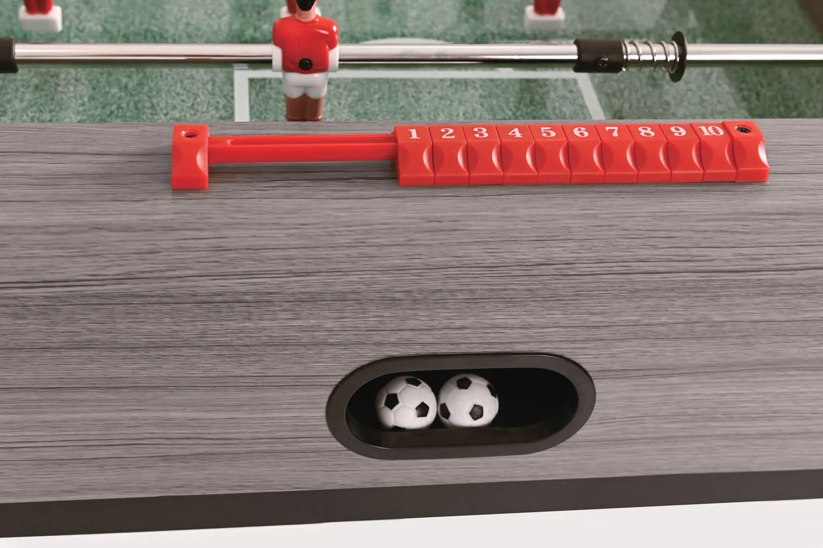 Futbolo stalas Garlando F-zero, pilkas ąžuolas, teleskopiniai strypai