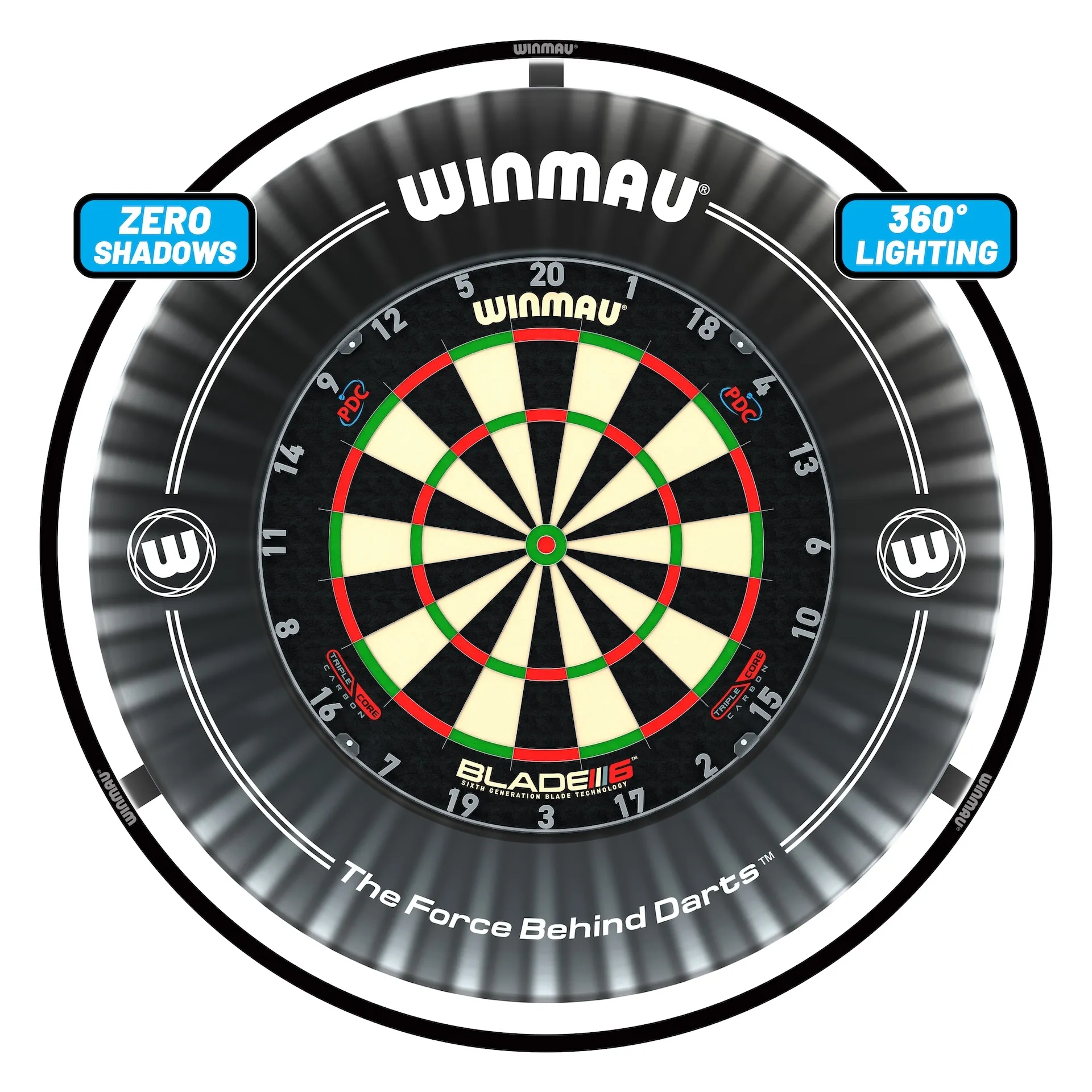 Smiginio taikinio apšvietimo sistema Winmau Plasma