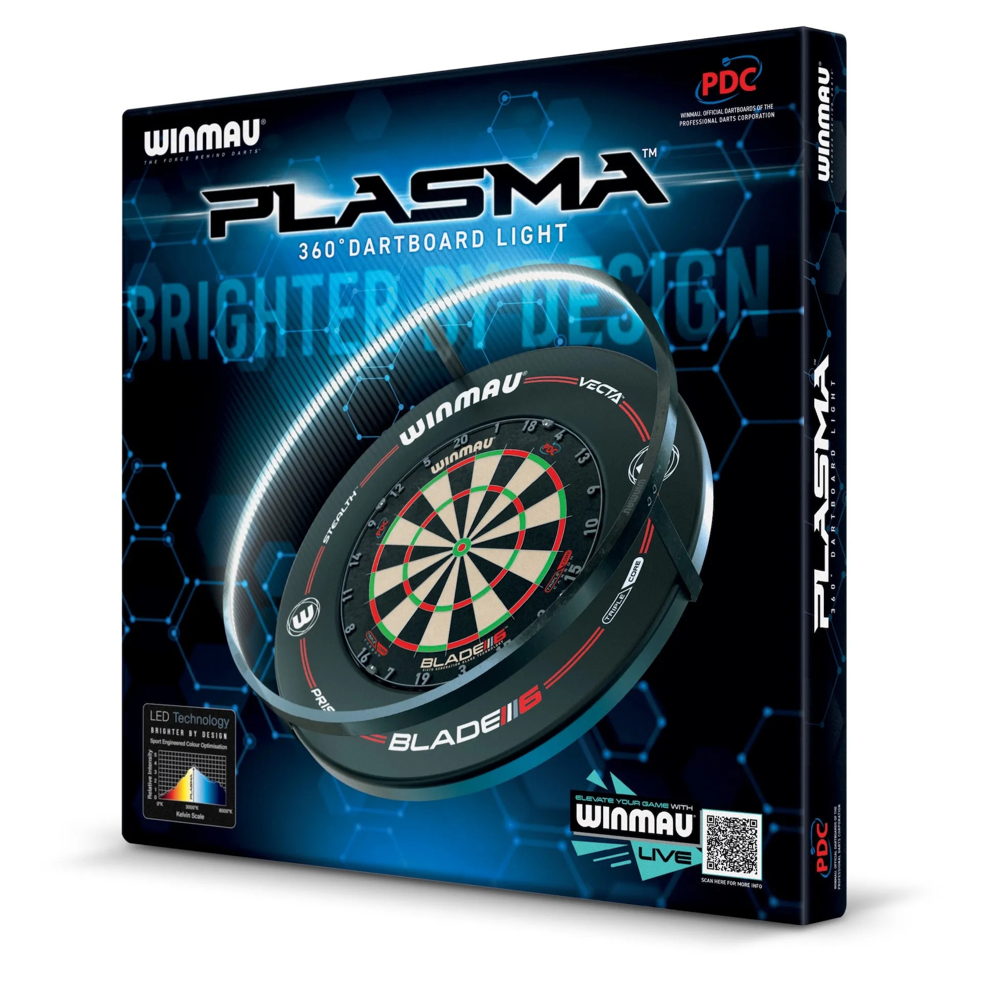 Smiginio taikinio apšvietimo sistema Winmau Plasma