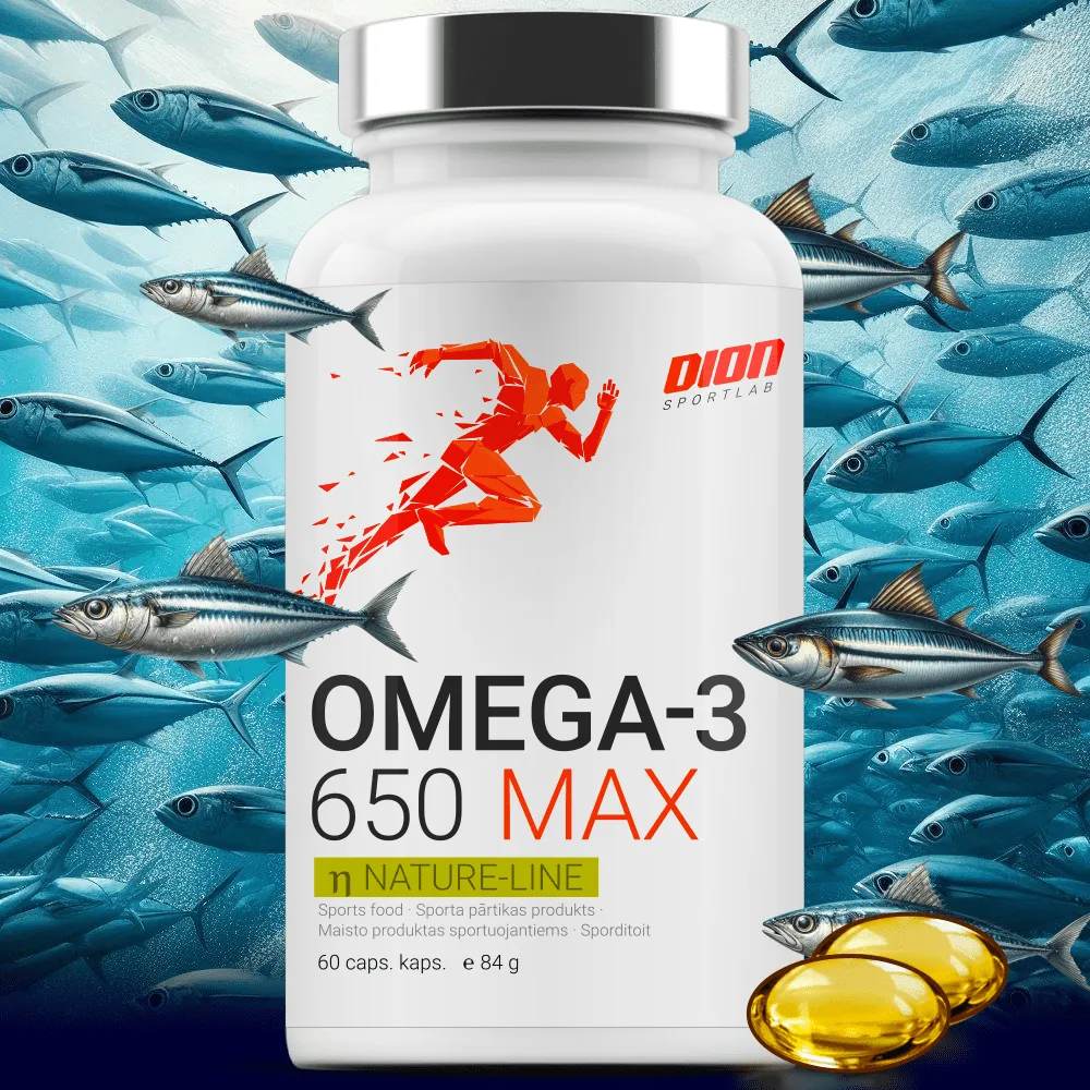 OMEGA-3 650 MAX 120 kapsulės