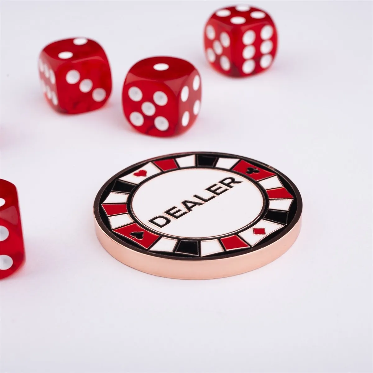 Pokerio rinkinys juodame dėkle 500 žetonų, 14g