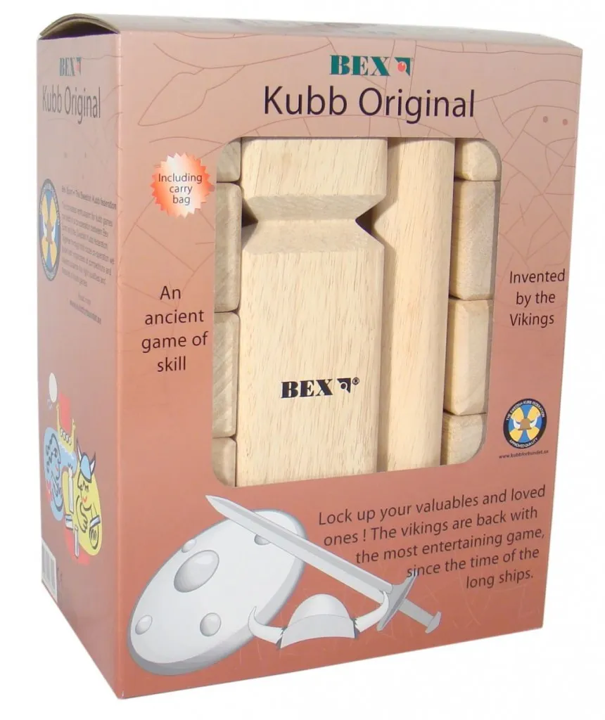 Lauko žaidimas Bex Kubb Original, raudonas karalius