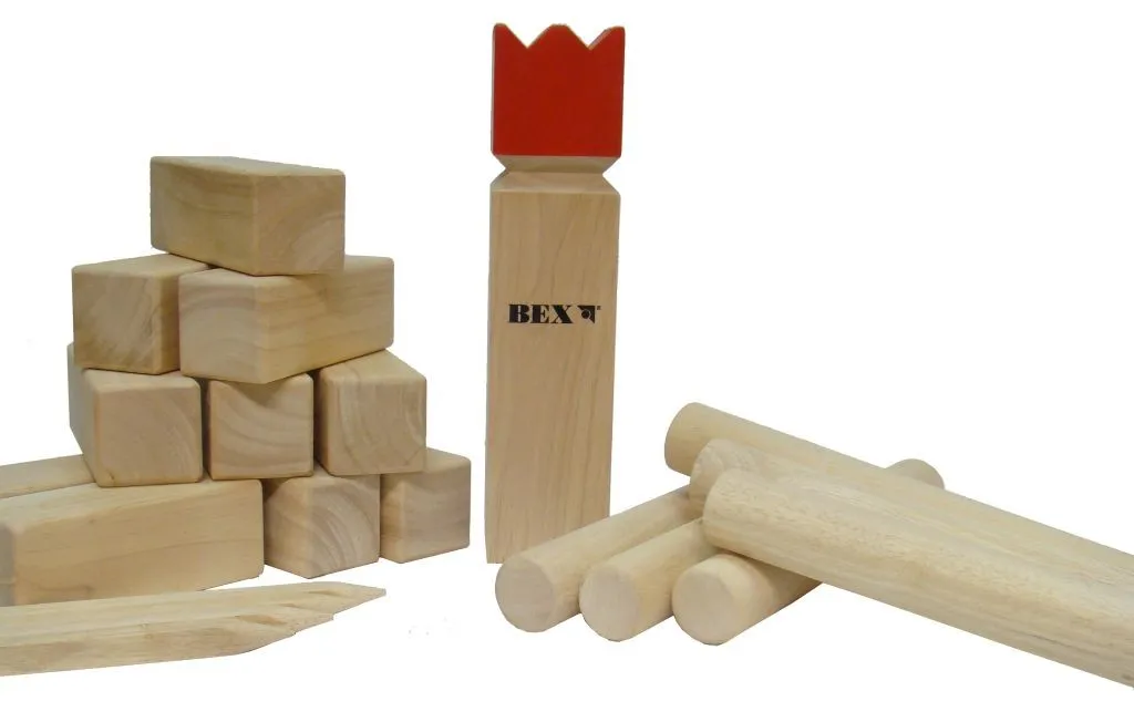511_011_kubb_original_red_king_1 Lauko žaidimas Bex Kubb Original, raudonas karalius