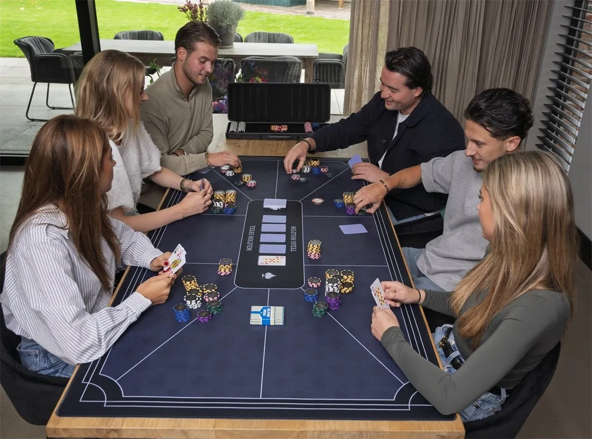 Pokerio kilimėlis, mėlynas 177 × 89 cm