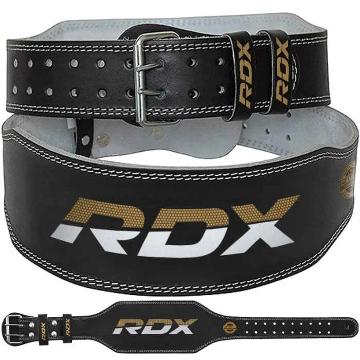 Sunkiaatlečių diržas RDX 6 Inch Leather Gym Belt