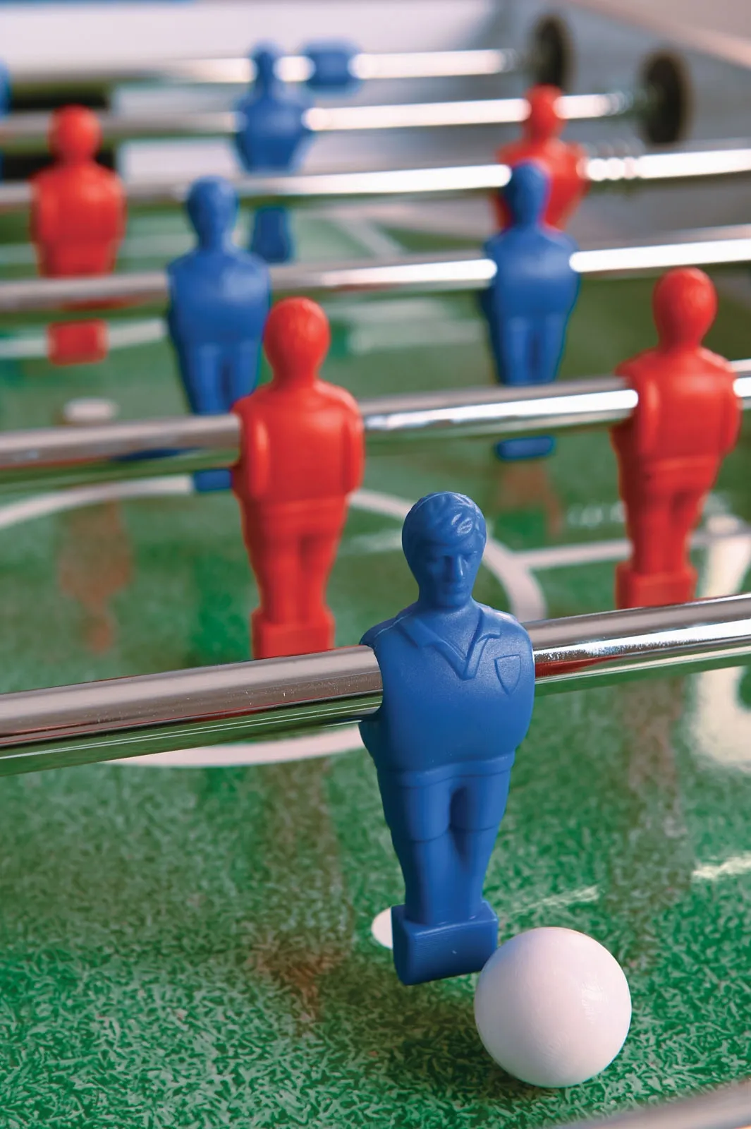 Futbolo stalas Garlando F-100, pilkas ąžuolas, vientisi strypai