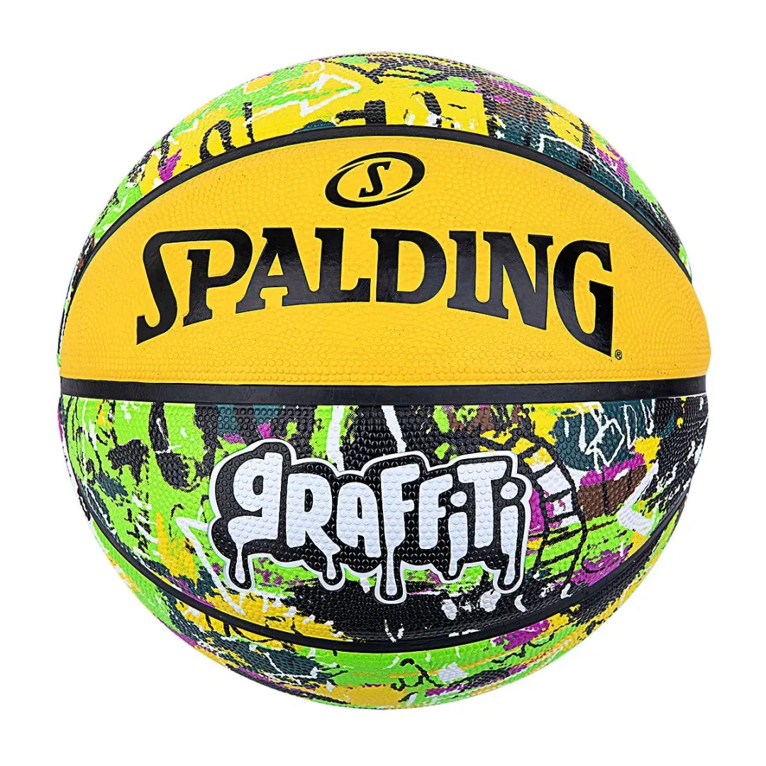 KREPŠINIO KAMUOLYS SPALDING GRAFFITI™ GREEN/YELLOW 5 DYDIS