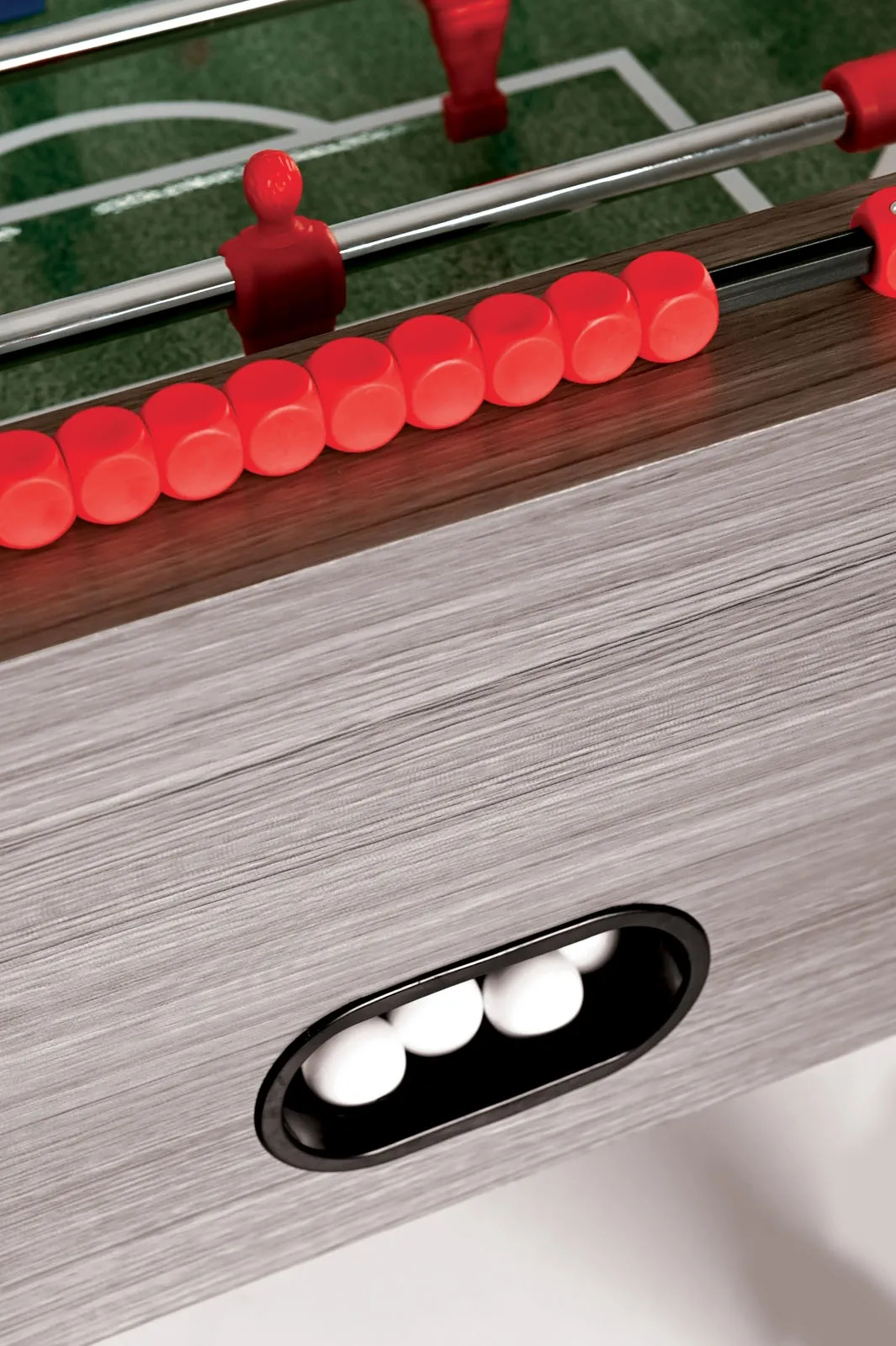 Futbolo stalas Garlando F-100, pilkas ąžuolas, vientisi strypai