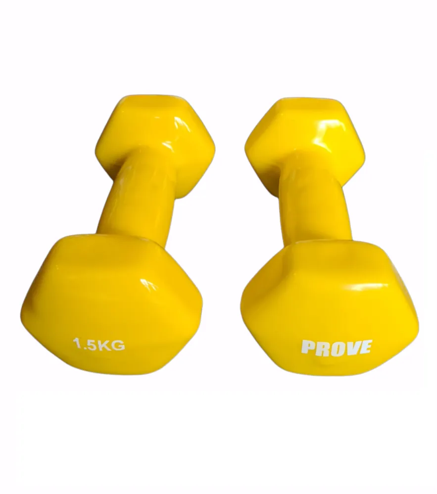 aerobikos_hantelis_prove_1_5kg Šešiakampis aerobikos hantelis Prove 1,5kg (1vnt)