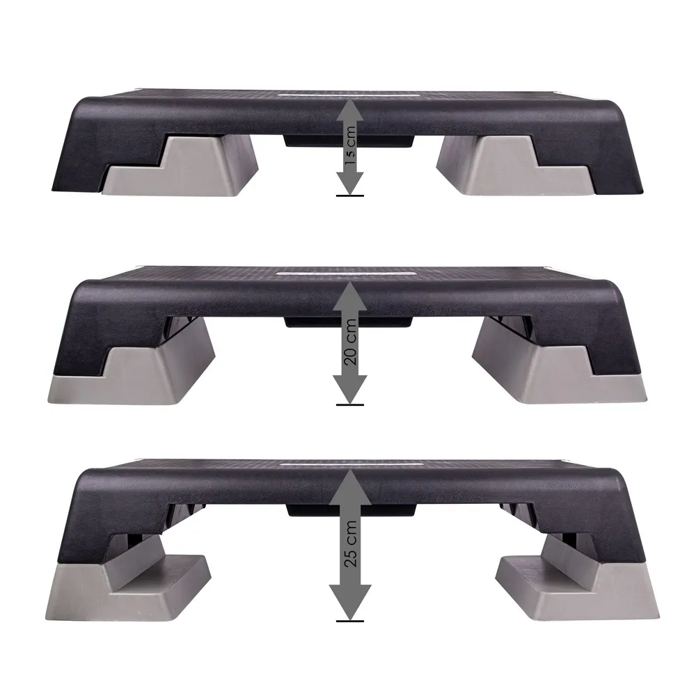 aerobikos_stepas_2 PROVE AEROBIKOS STEPAS SU REGULIUOJAMU AUKŠČIU 15/20/25 cm