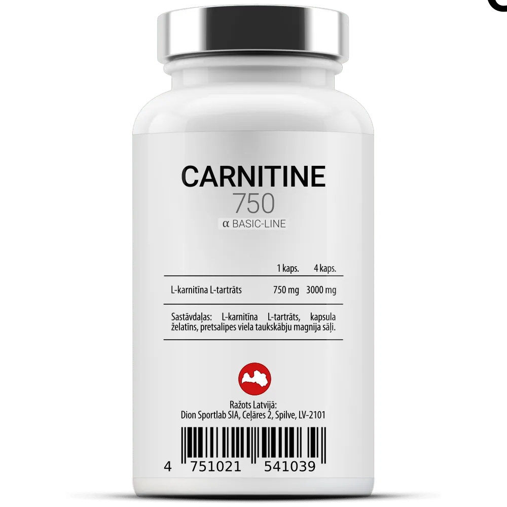 CARNITINE 750 60 kapsulės