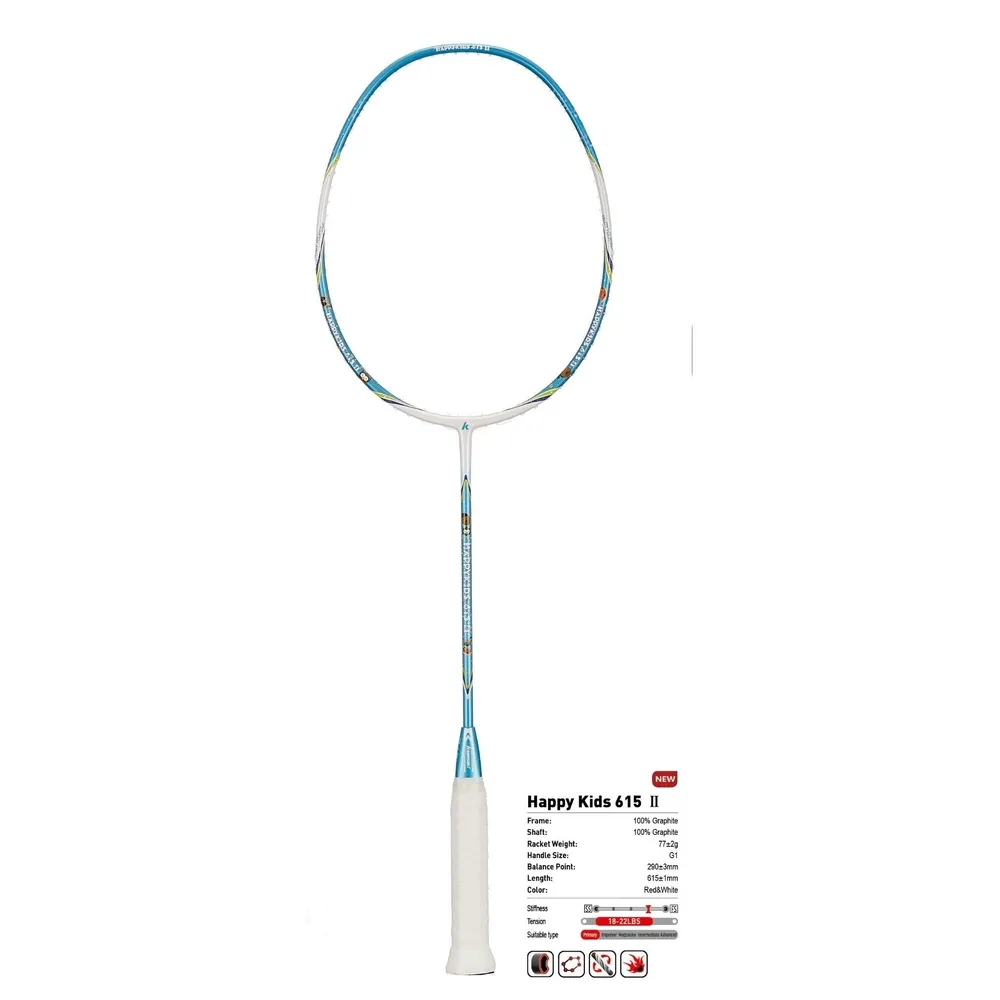 Badmintono rakečių komplektas (vaikiškas) Kawasaki Happy Kids 605