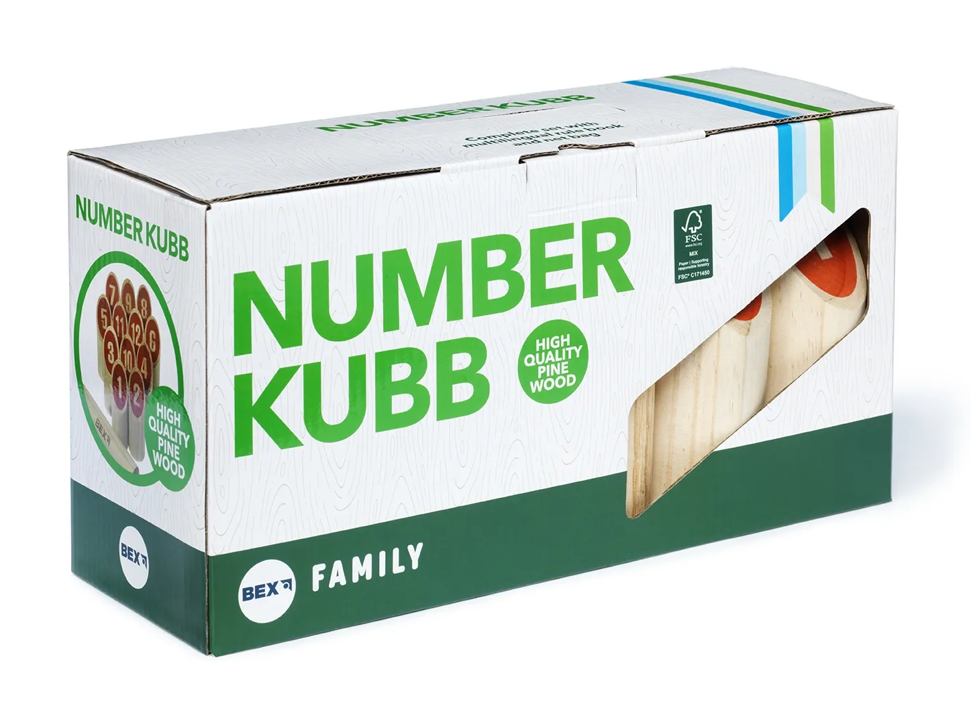 Lauko žaidimas Bex Number Kubb Family FCS