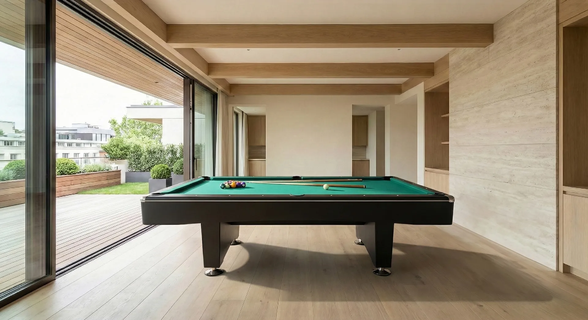 Pulo stalas Bilaro Eliminator II 9 pėdų , juodos spalvos