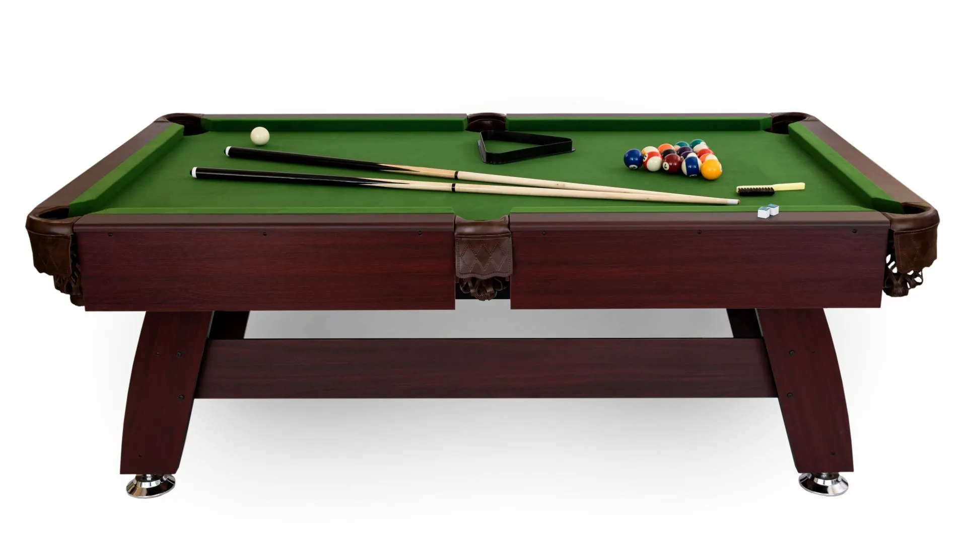 Pulo stalas Bilaro Q15 7 pėdų (212x121cm) žalias audinys su komplektacija