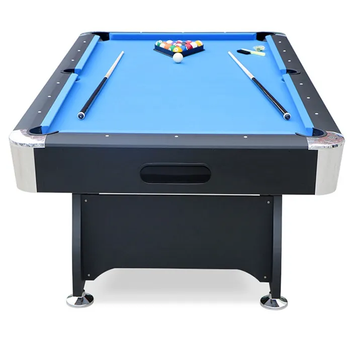 Pulo stalas Bilaro Winner 7 pėdų (213x118cm) mėlynas audinys su komplektacija