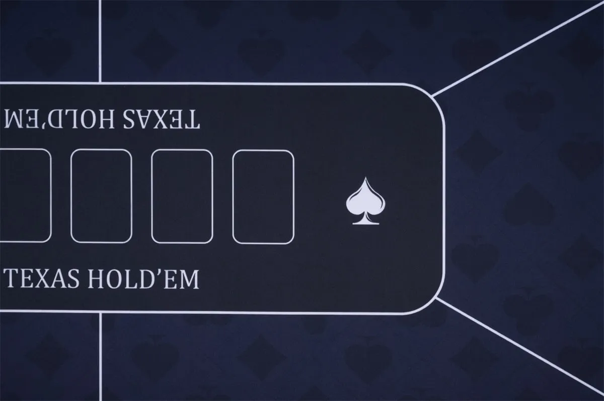 Pokerio kilimėlis, mėlynas 177 × 89 cm