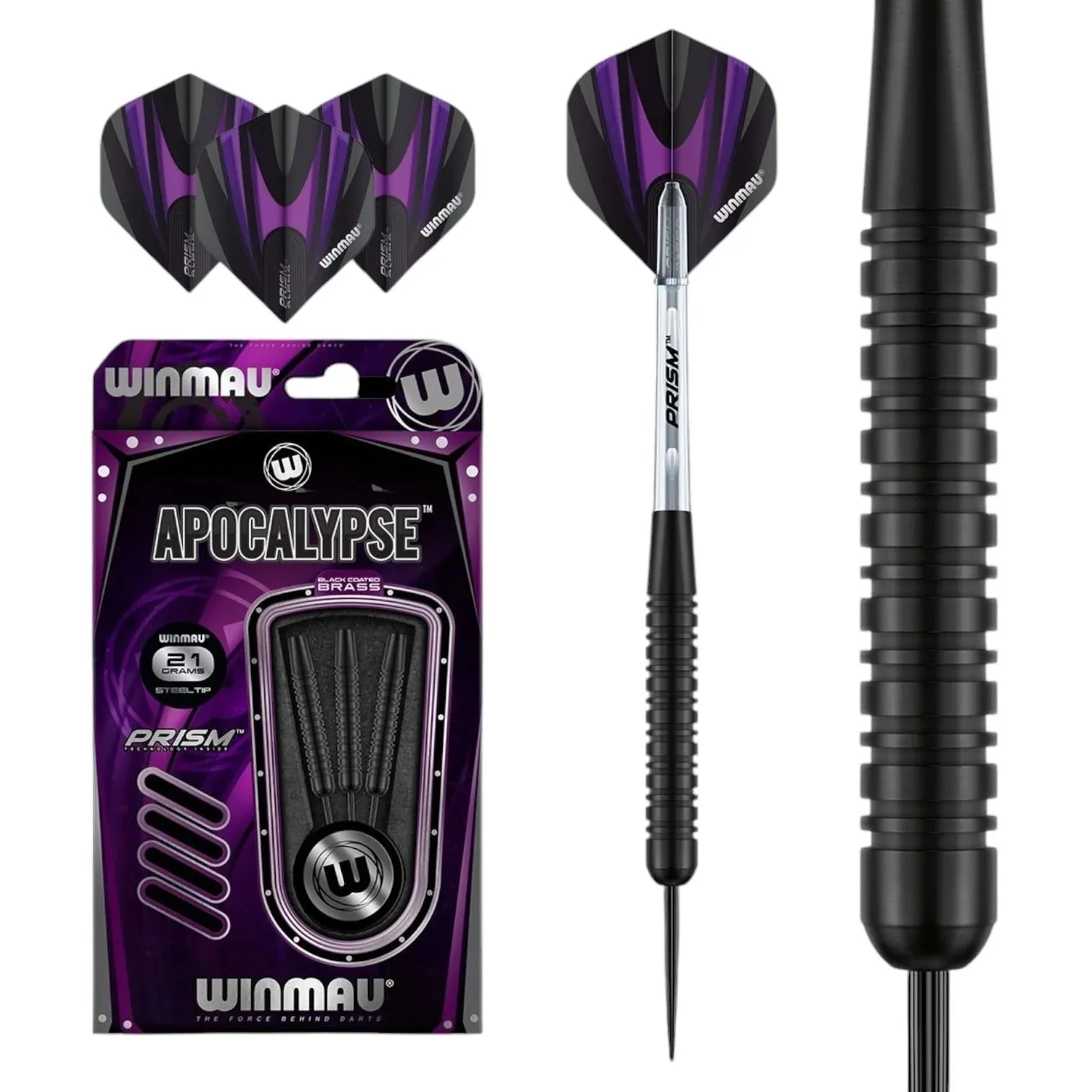 Smiginio strėlytės Winmau Apocalypse Brass Steel Tip 21 g