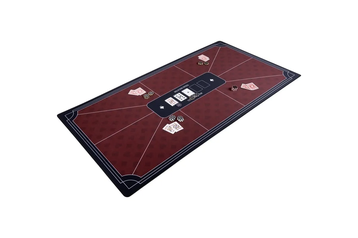 Pokerio kilimėlis, raudonas 177 × 89 cm