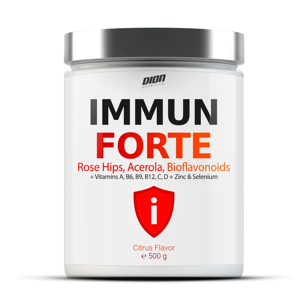IMMUN FORTE Rose Hips, Acerola & Bioflavonoids 500 g Citrusų sk.