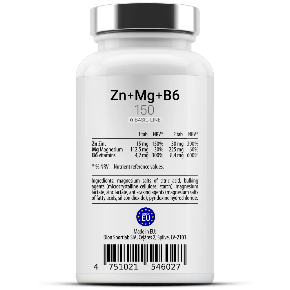 Zn-Mg-B6 150 120 tablečių