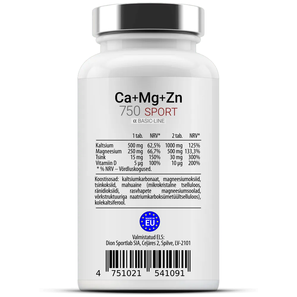 Ca-Mg-Zn 750 60 tablečių