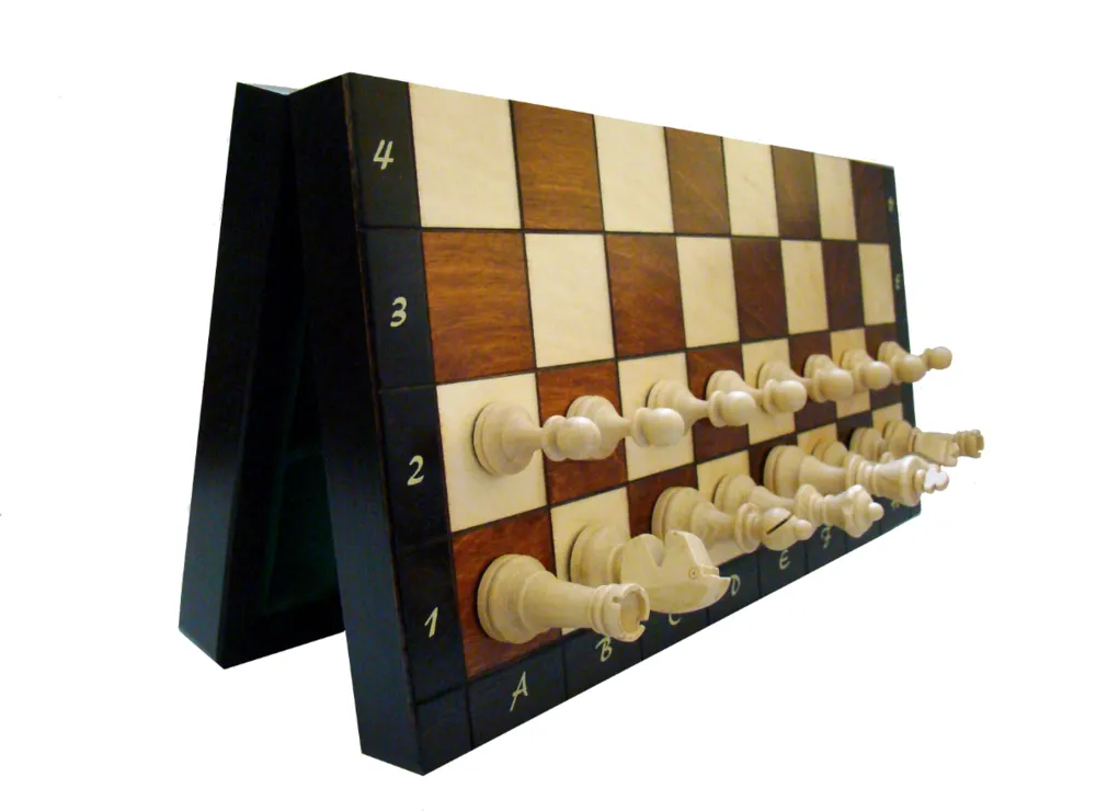 Magnetiniai šachmatai Magnetic Tournament 3 350x175x50mm, karalius 60mm