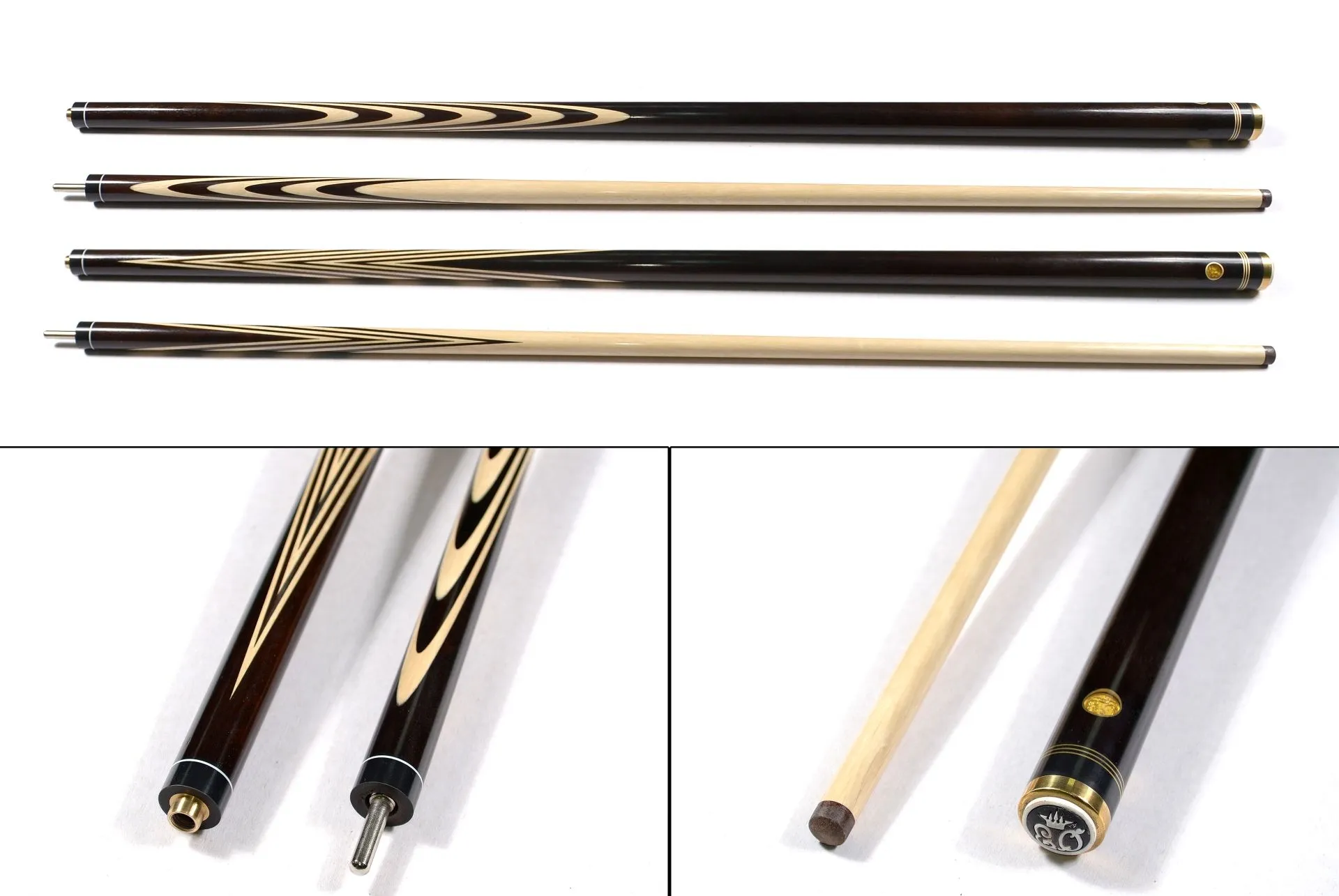 Rusiško biliardo lazda Classic Black Horn 4x3, 705 gr.