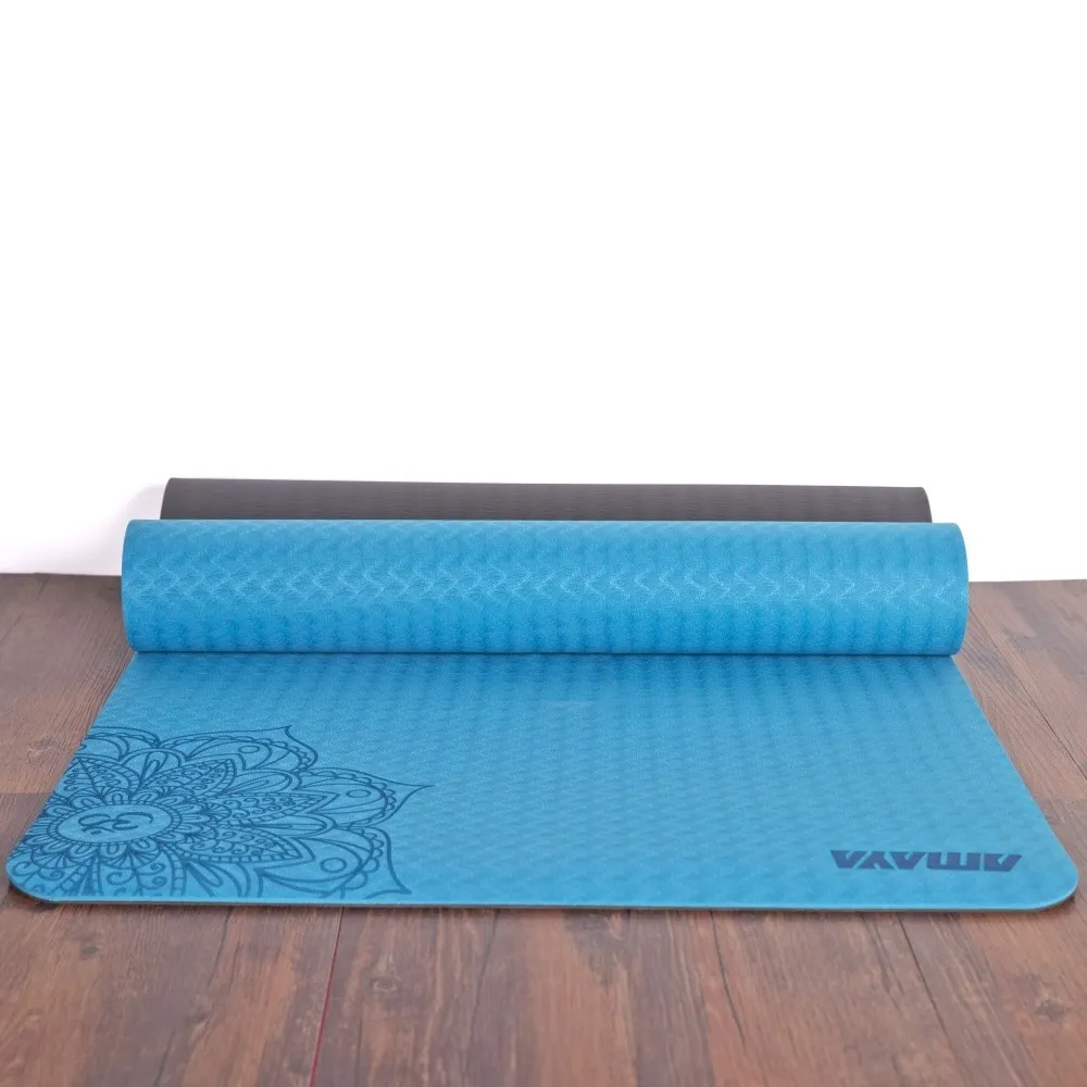 esterilla-yoga-tpe-bicolor2_3 Profesionalus jogos kilimėlis (akvamarinas) TPE 183x61x0,6cm