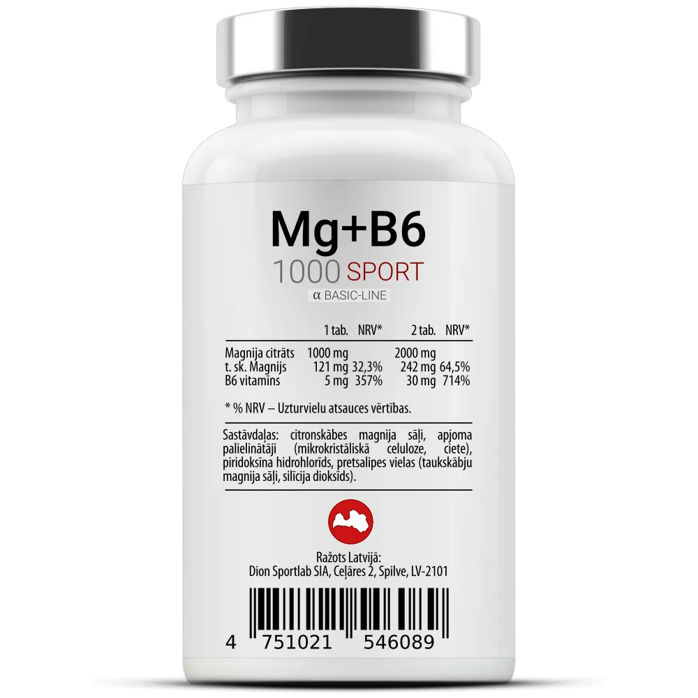 Mg-B6 1000 120 tablečių