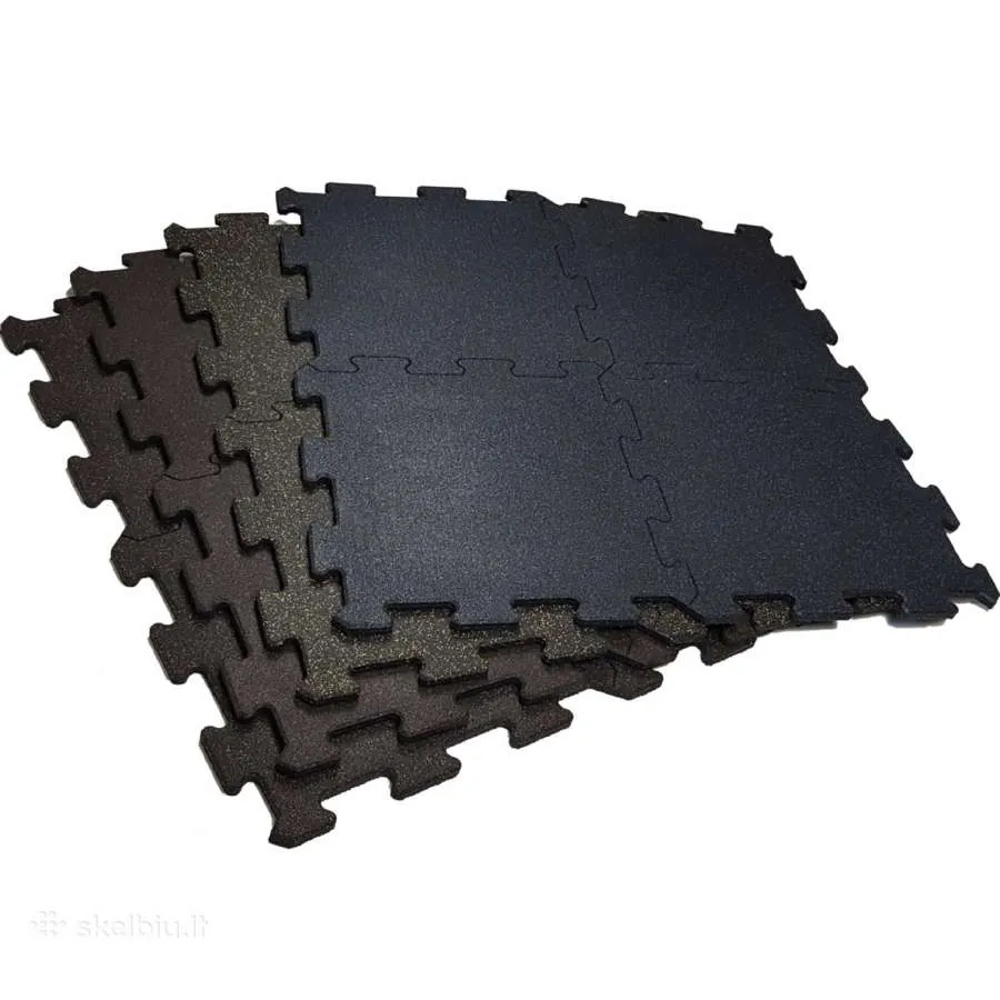Guminė danga Puzzle Prove 1000x1000x20mm (juoda)