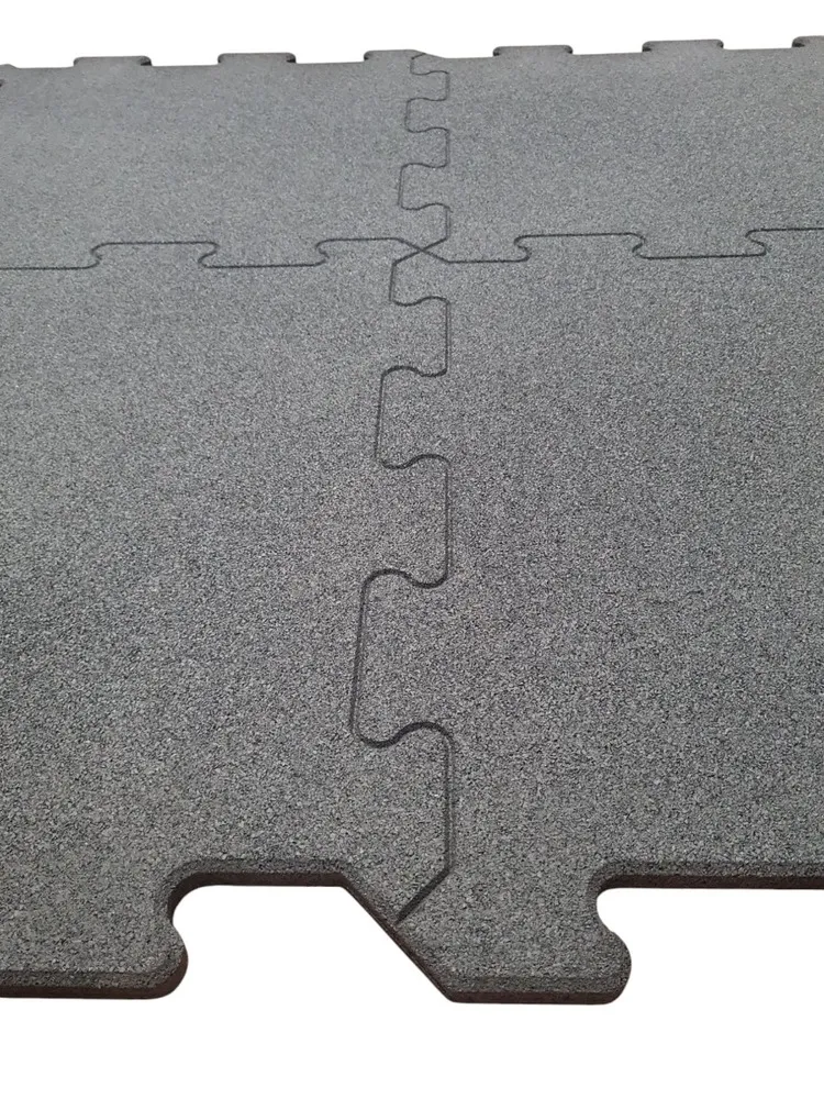 Guminė danga 15x1000x1000mm, grey puzzle