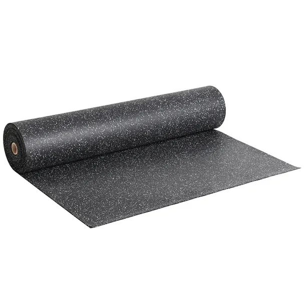 Guminė grindų danga 6mm (juoda/su šviesiomis granulėmis)