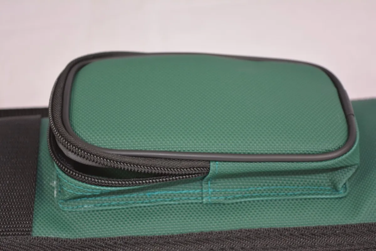 Biliardo lazdos dėklas Luxury tamsiai žalias (rusiško biliardo lazdai)