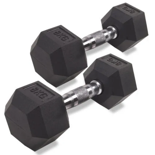 Šešiakampis hantelis Prove Hexagon 8kg (1vnt)