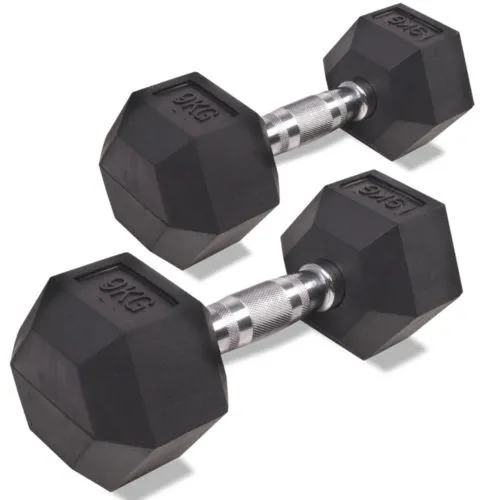 Šešiakampis hantelis Prove Hexagon 9kg (1vnt)